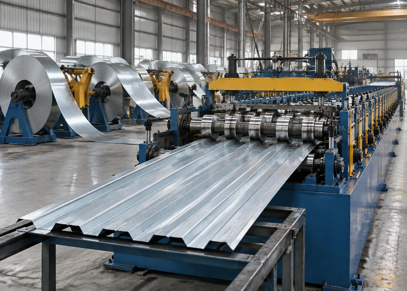 Representative roll forming production line